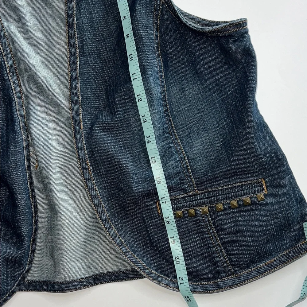 Chico's Platinum Dark Denim Vest size 2 - Picture 9 of 9